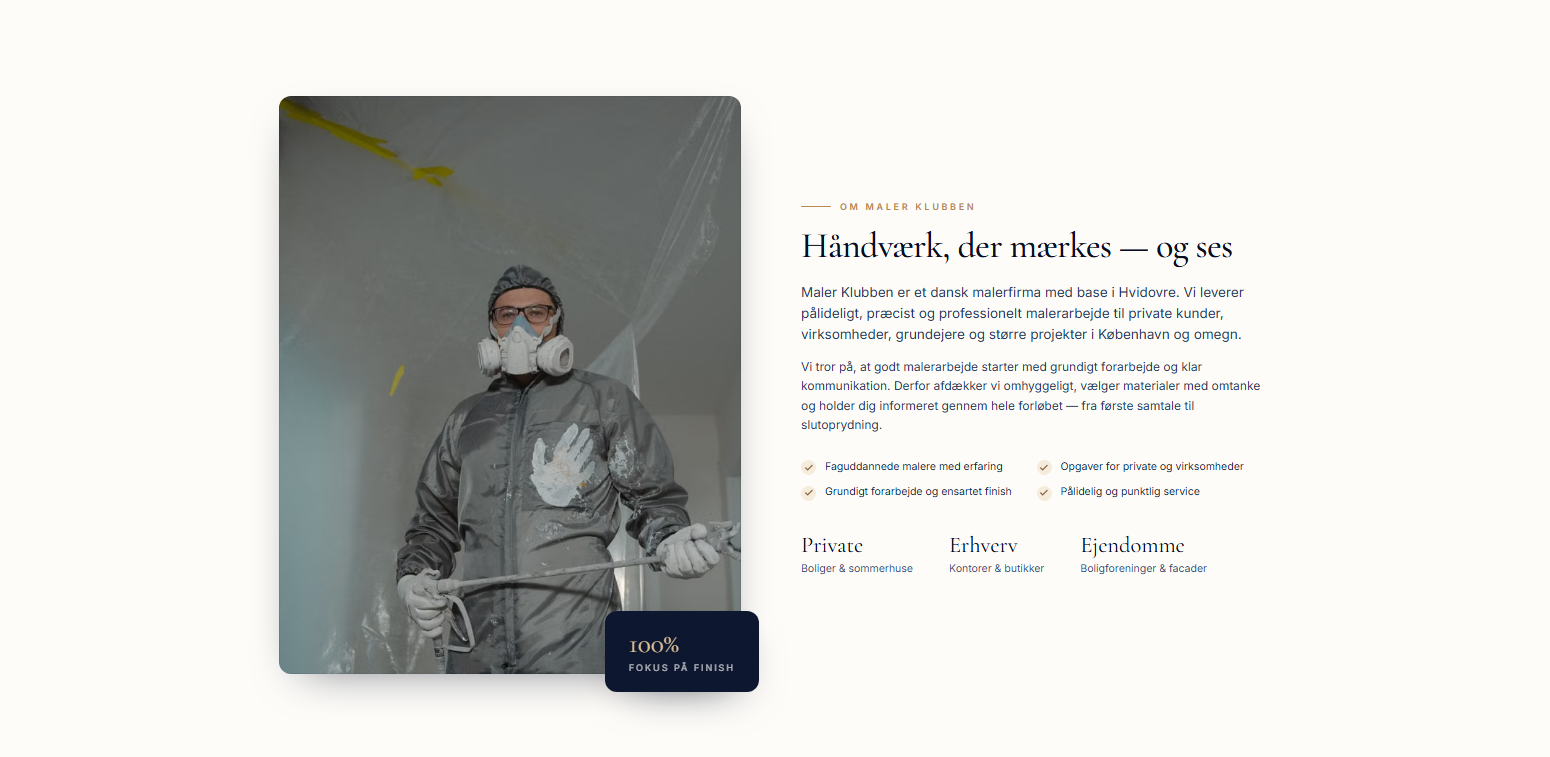 Professionelt malerarbejde